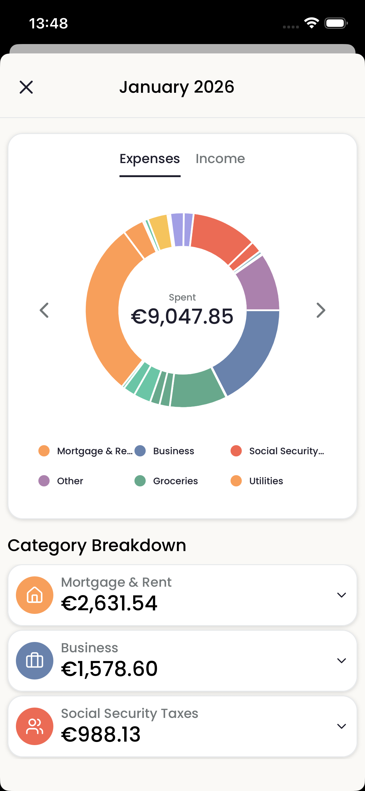 Basteon month detail