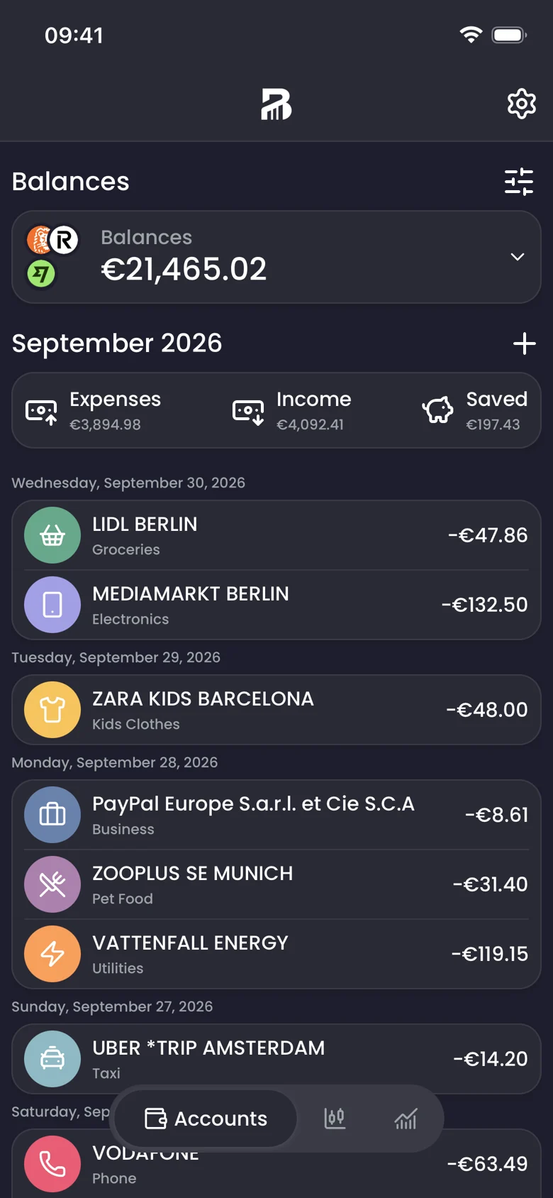 Basteon dark mode